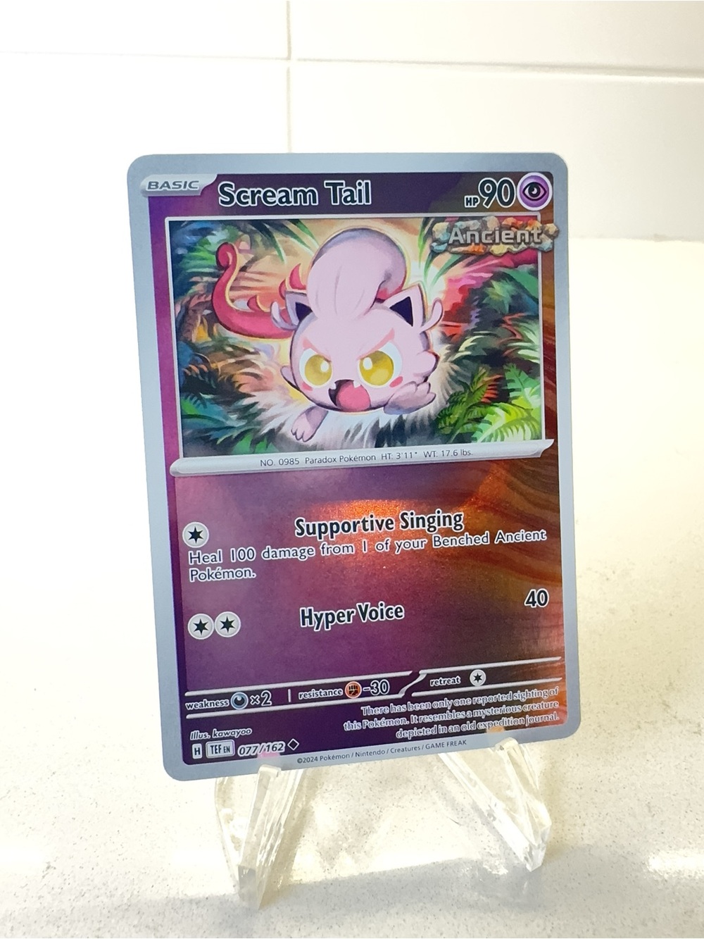 Pokemon TCG Card - Scream Tail #77 Pokemon Temporal Forces